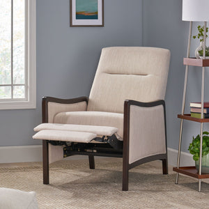 Drury - Contemporary Fabric Upholstered Pushback Recliner - Best Buy Furniture