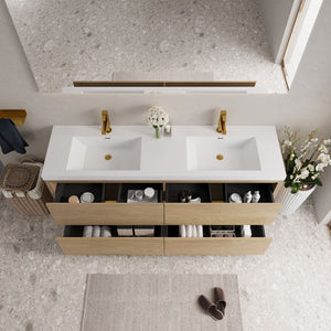 Bathin Freestanding Bathroom Vanity With Double Sinks