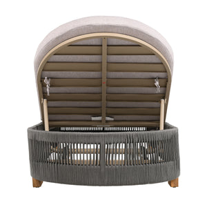 Outdoor Acacia Wood Patio Adjustable Lounge Chair Set of 2