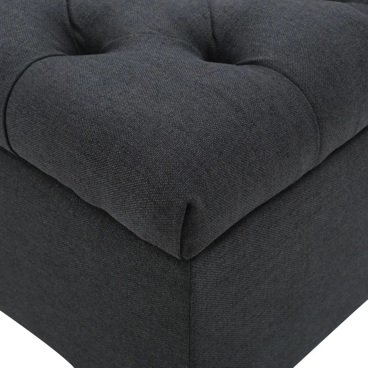 Glouster - Contemporary Storage Ottoman With Button Tufted Design - Best Buy Furniture