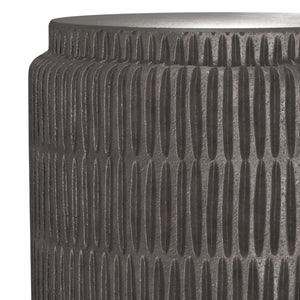 Juno - Cast Aluminum Side Table - Black