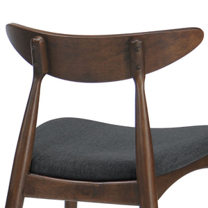 Retro Dining Chairs With Ergonomic Back (Set of 2)