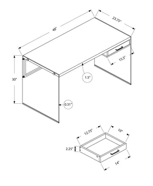 Contemporary Design Computer Desk For Home Office, Storage Drawers - Best Buy Furniture