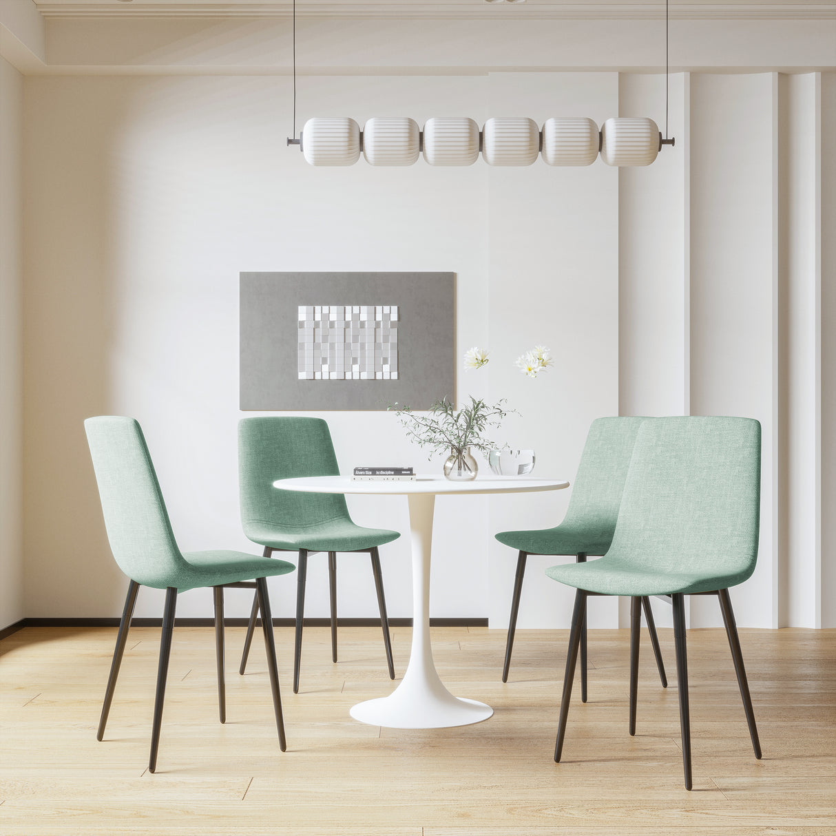 31.5" White Dining Table