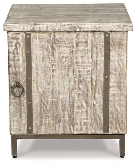 Laddford - Accent Cabinet - Shelf - Whitewash