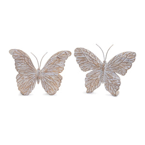 Carved-Butterfly-Shelf-Sitter-(Set-of-4)-Decorative-Objects