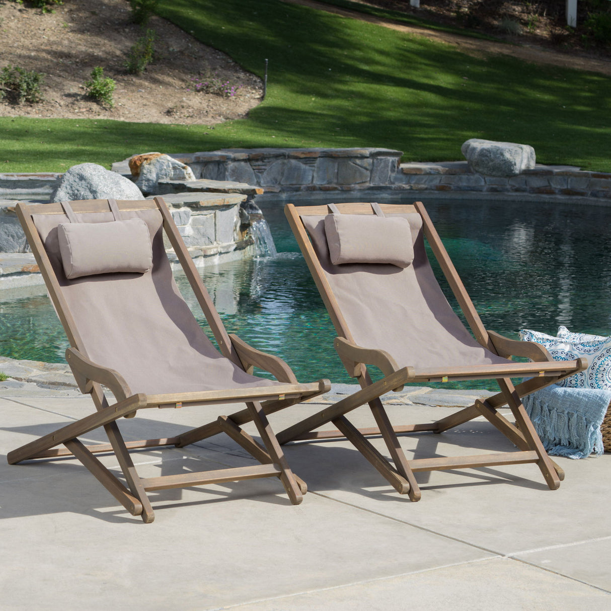 Arcadia - Outdoor Sling Chair With Pillow