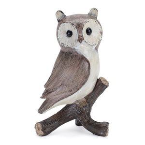 Woodland-owl-on-branch-figurine-(set-of-4)-Figurines