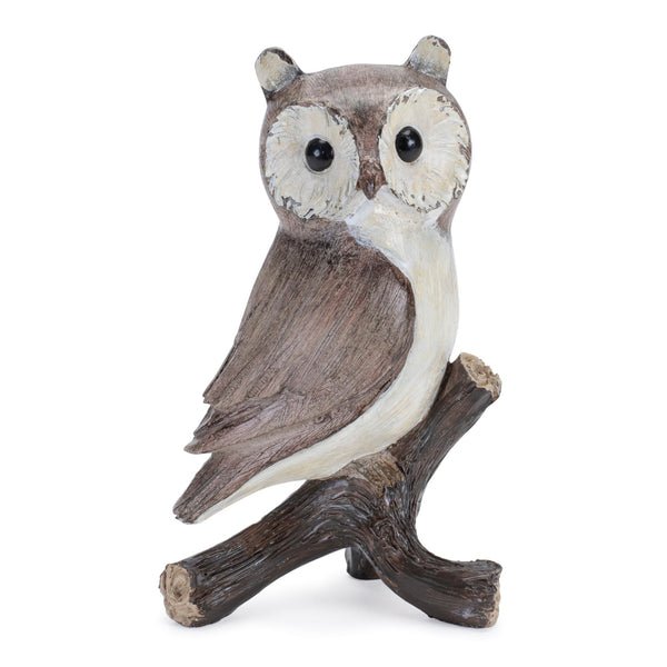 Woodland-owl-on-branch-figurine-(set-of-4)-Figurines