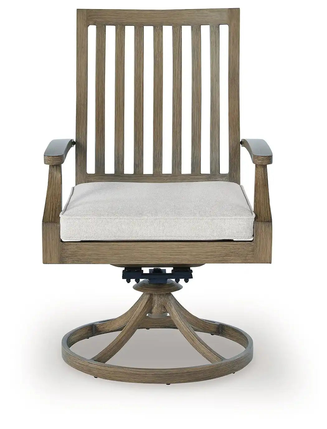 Rainier Ranch - Swivel Chair With Cushion (Set of 2) - Brown / Beige - Best Buy Furniture