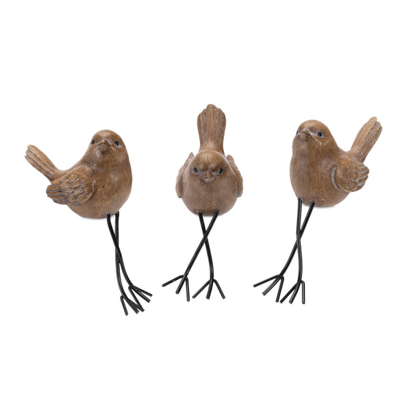 Etched-bird-shelf-sitter-(set-of-6)-Decorative-Objects