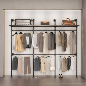 Industrial Pipe Clothing Rack