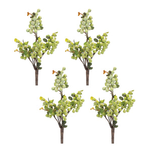 Green Berry Foliage Spray (Set of 4)