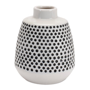 Bubbled Ceramic Bud Vase (Set of 2)