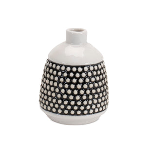 Bubbled Ceramic Bud Vase (Set of 2)