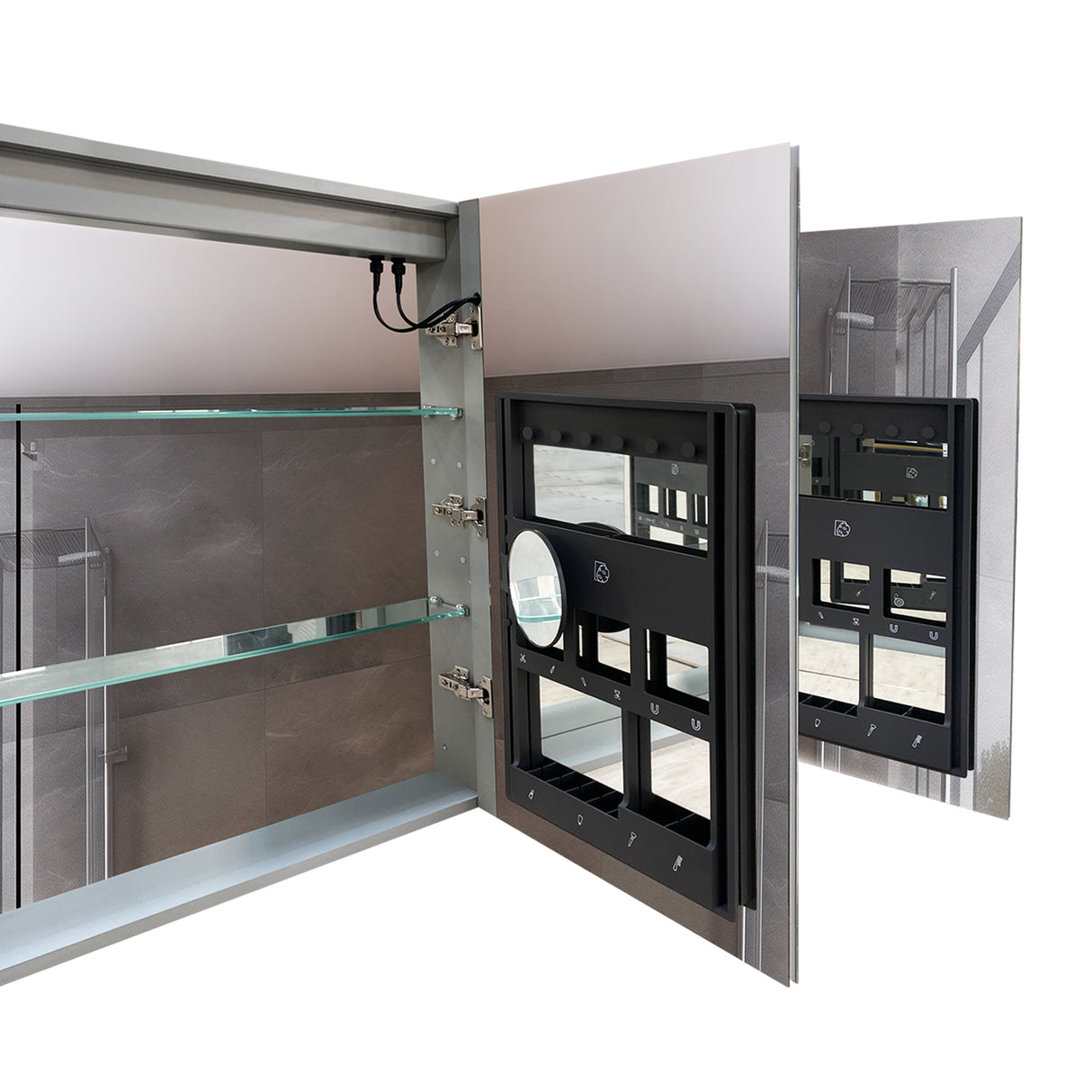 60 x 36 Inch LED Lighted Bathroom Medicine Cabinet