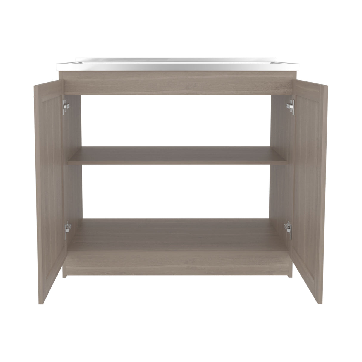 Utility Sink Cabinet 36" H, 2 Doors, 2 Shelves