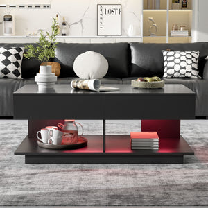 Multifunctional Adjustable Coffee Table With Hidden Storage Space For Living Room