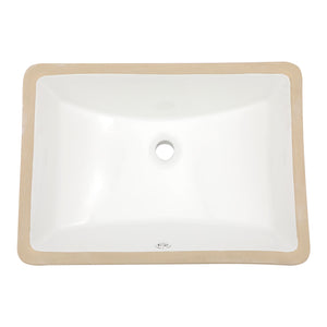 Modern Ceramic Undermount Bathroom Sink With Overflow, High Quality