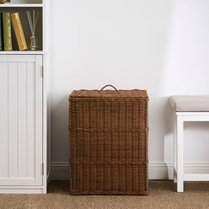 Joseph Rectangular Woven Resin Wicker Laundry Hamper