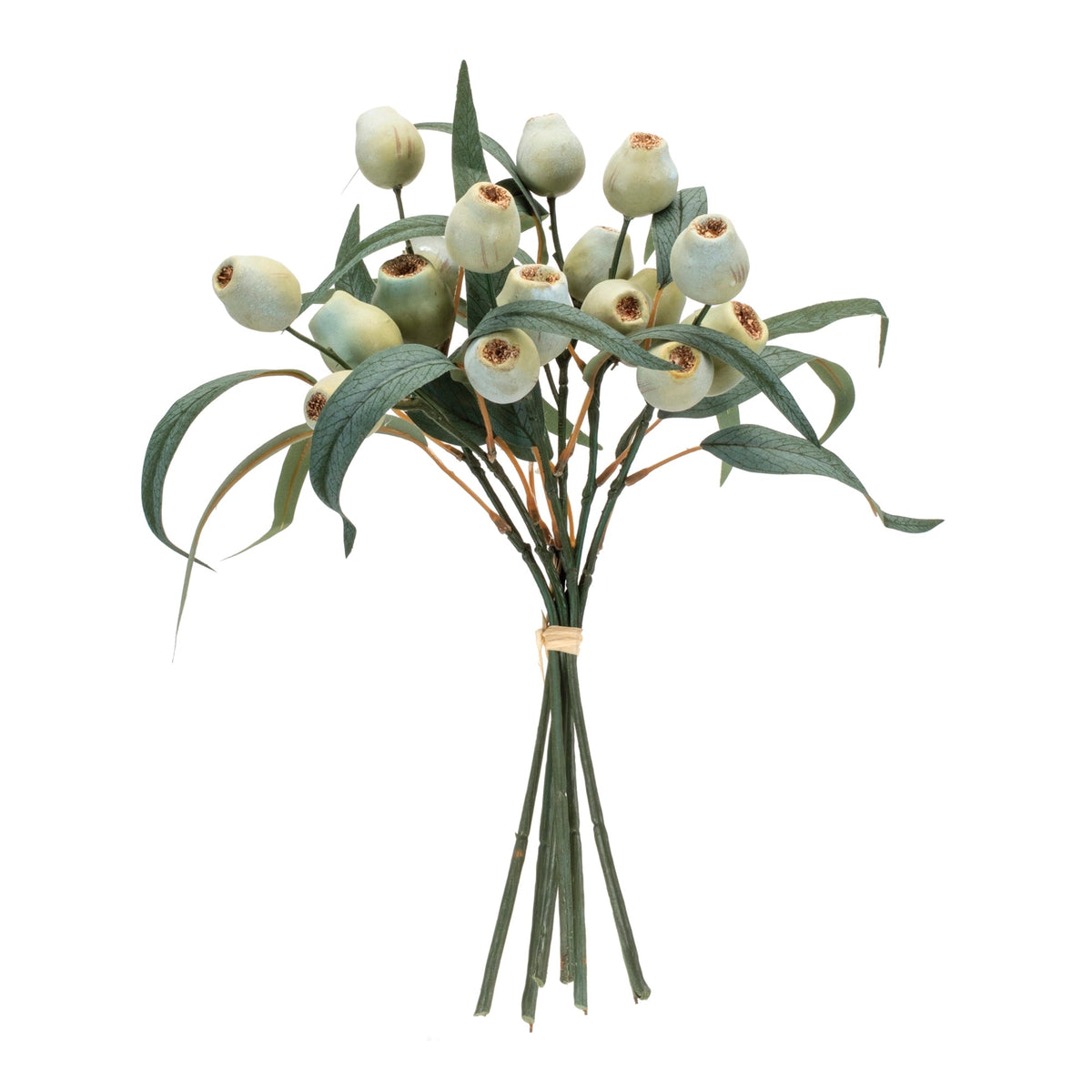 Green-Pod-Foliage-Bundle-(Set-of-2)-Artificial-Flowering-Plants
