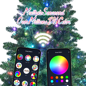 6ft Christmas Tree with WiFi-Controlled RGB Lights