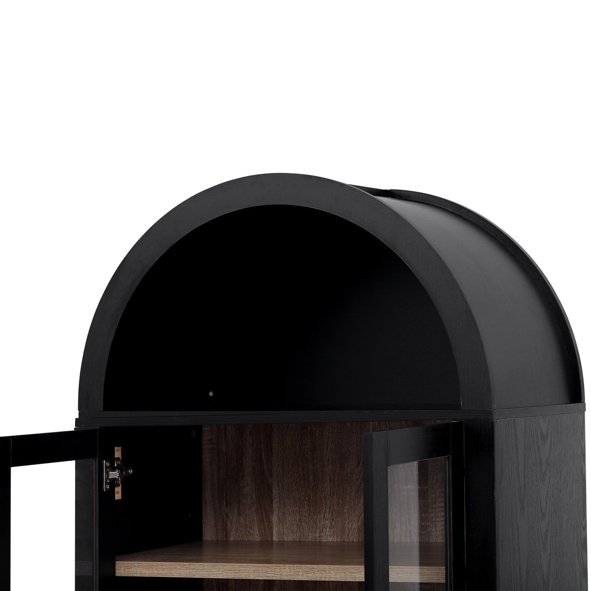 K&K 71" Tall Arched Kitchen Pantry Cabinet