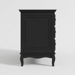 7 Drawer Dresser, Storage Chest - Black
