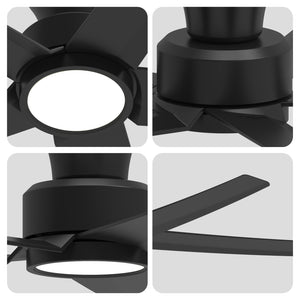 52 Inch Ceiling Fan with Light, Reversible DC Motor and Remote