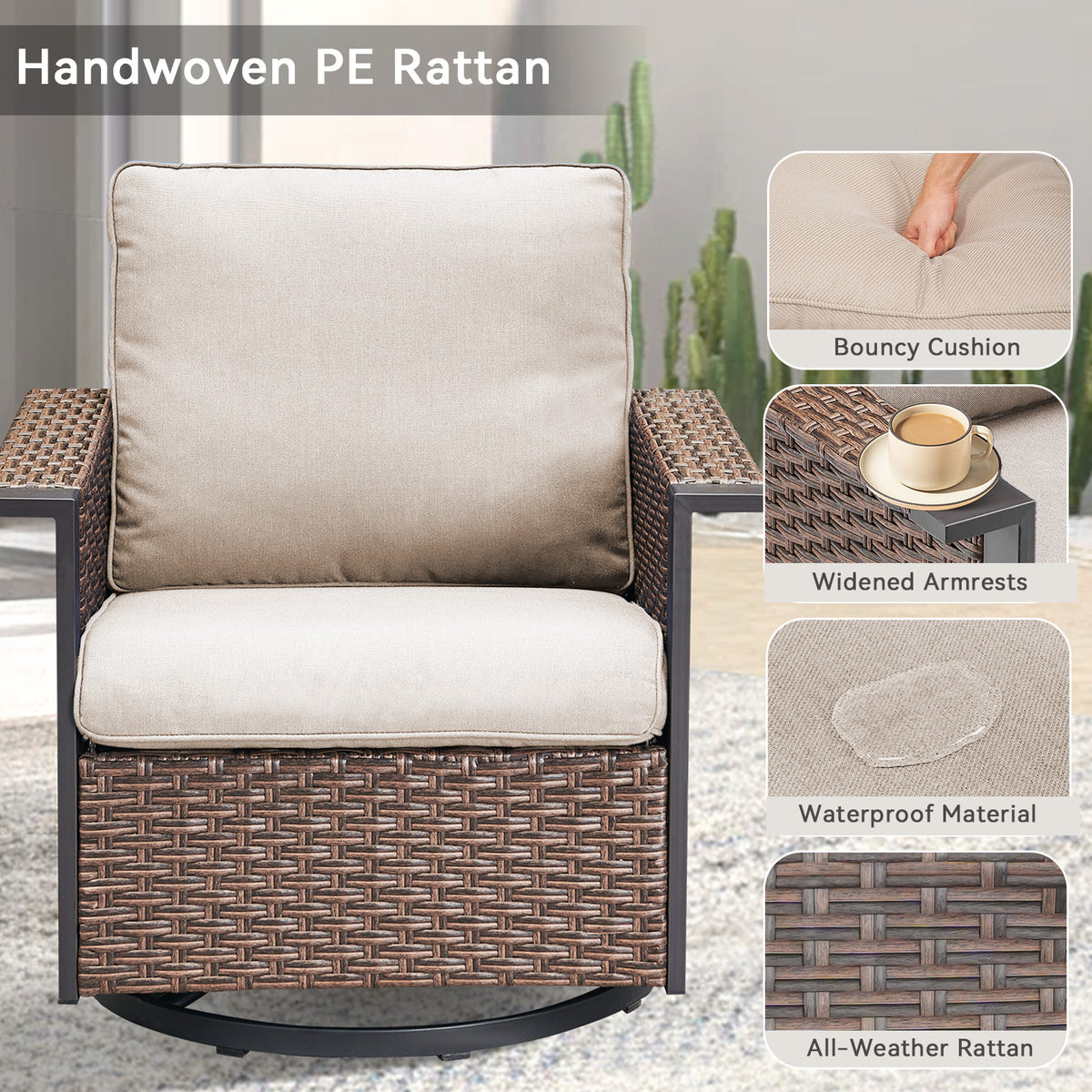 Outdoor Swivel Rocking Chairs