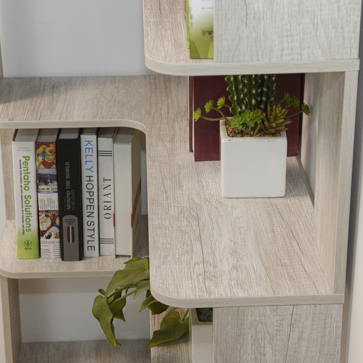 L-Shaped Corner Bookshelf