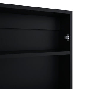 Medicine Cabinet 25.7" H, 1 Door, 3 Shelves, 1 Mirror