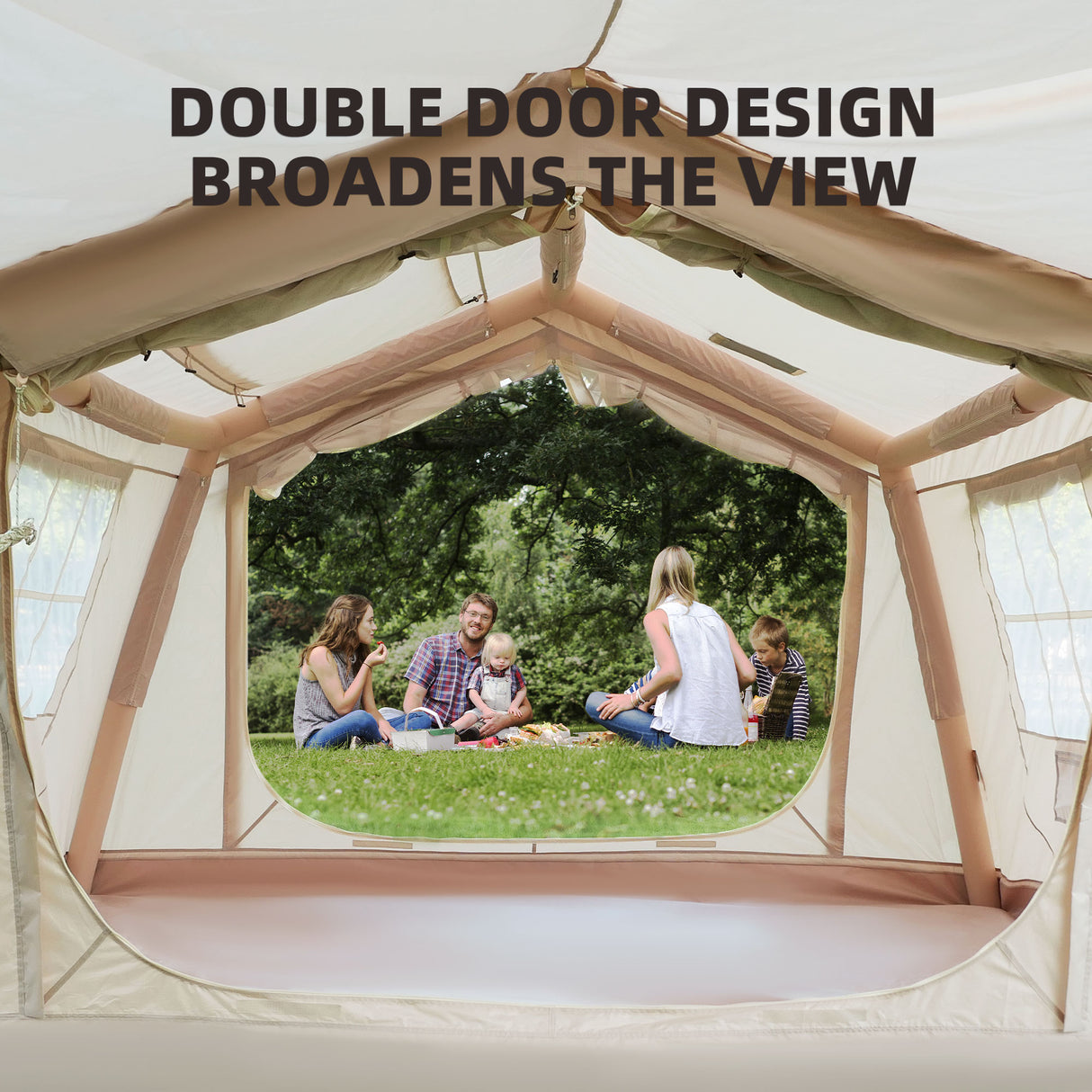8 m² Inflatable Tents for Camping
