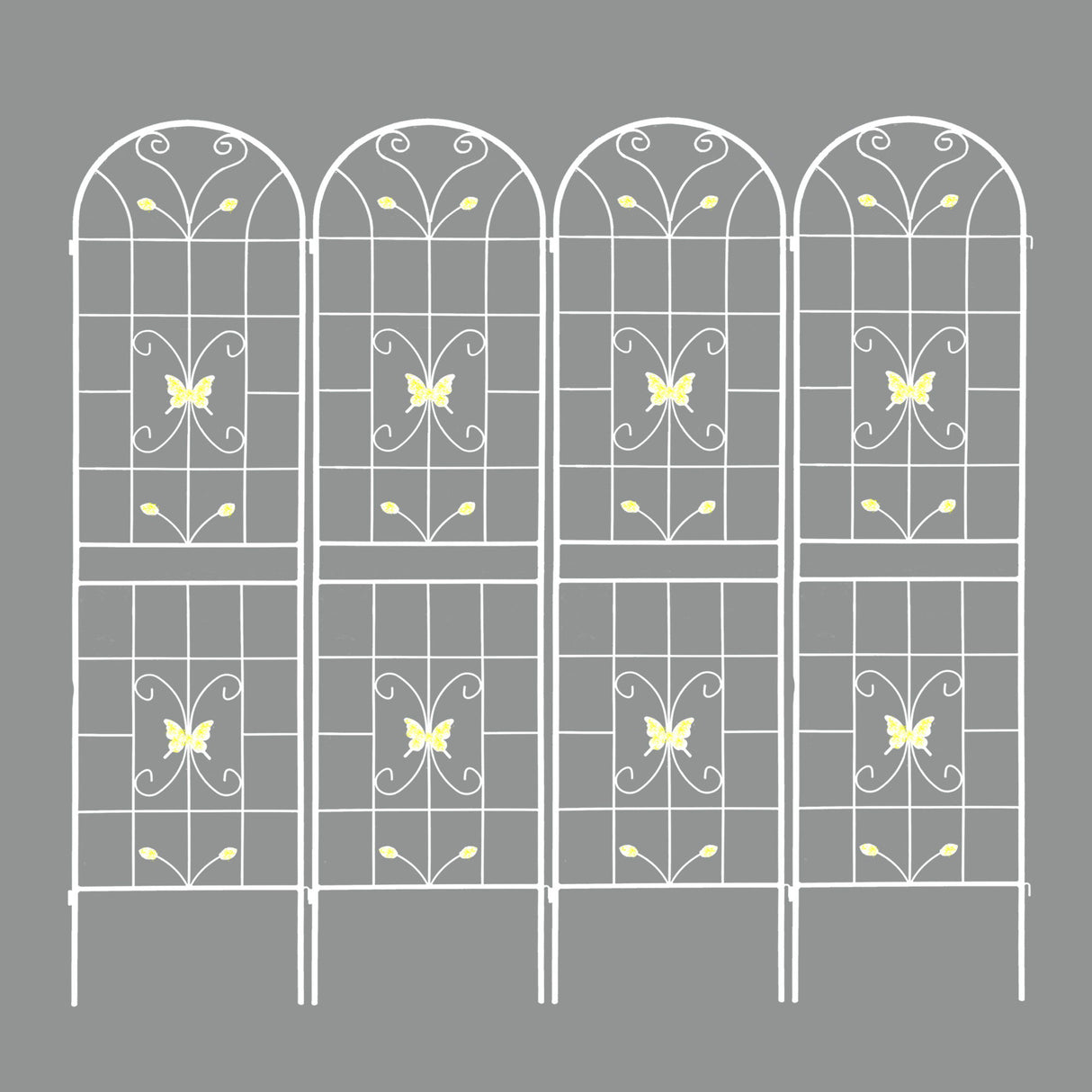 Garden Metal Trellis Rustproof Trellis For Climbing Plants Outdoor Flower Support