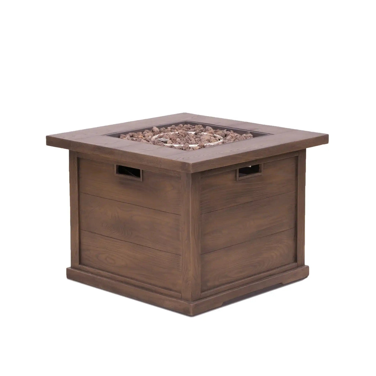 Outdoor Patio Square Gas Burning Mgo Fire Pit, Tank Inside, 40000 Btu - Best Buy Furniture