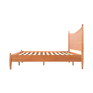 Classic Transitional King Size Solid Wood Platform Bed Frame