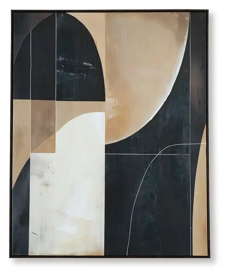 Ewanford - Wall Art - Black / Brown / Tan - Best Buy Furniture