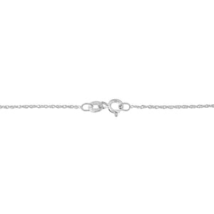 10KT Two Tone Gold 1/6 cttw Diamond Floating Heart Pendant Necklace (K-L, I1-I2)