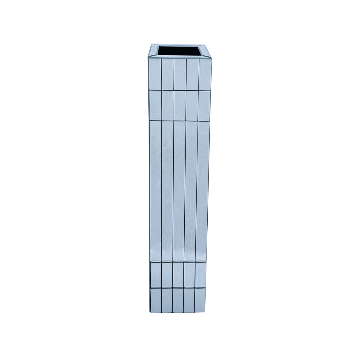 36.02" Tall Mirrored Floor Vase