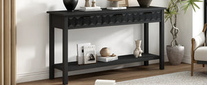 U_Style 58.3'' Fir Veneer Entryway Table