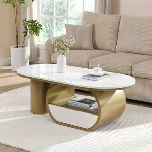 Luxury Modern Oval Coffee Table