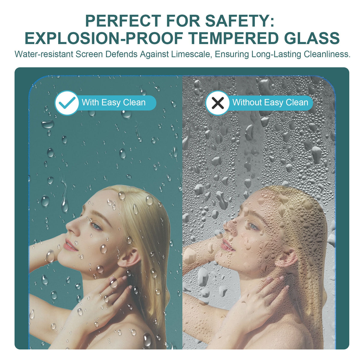 Modern Single Slide Shower Door, Tempered Glass, Stainless Steel Frame