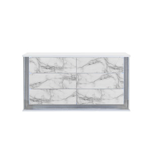 Moon - Dresser With LED Lighting - Marble