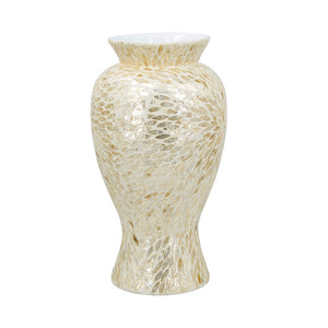 D11x19.7" Large Vase with Capiz Shell Motif