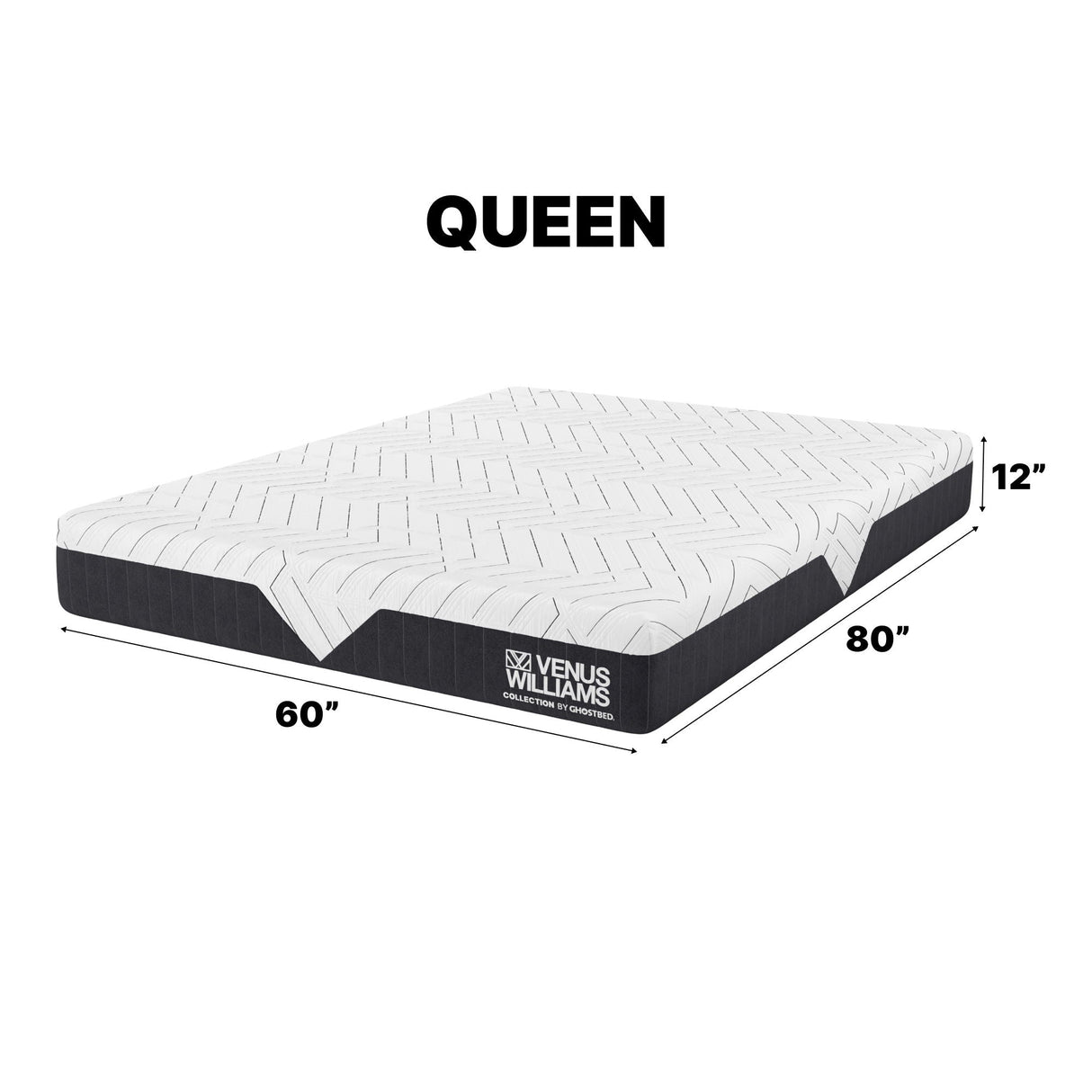 Venus Williams Legend - 12" Foam Mattress with Far Infrared Technology