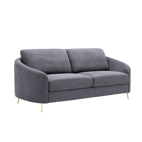 Yuina Linen Sofa in Gray