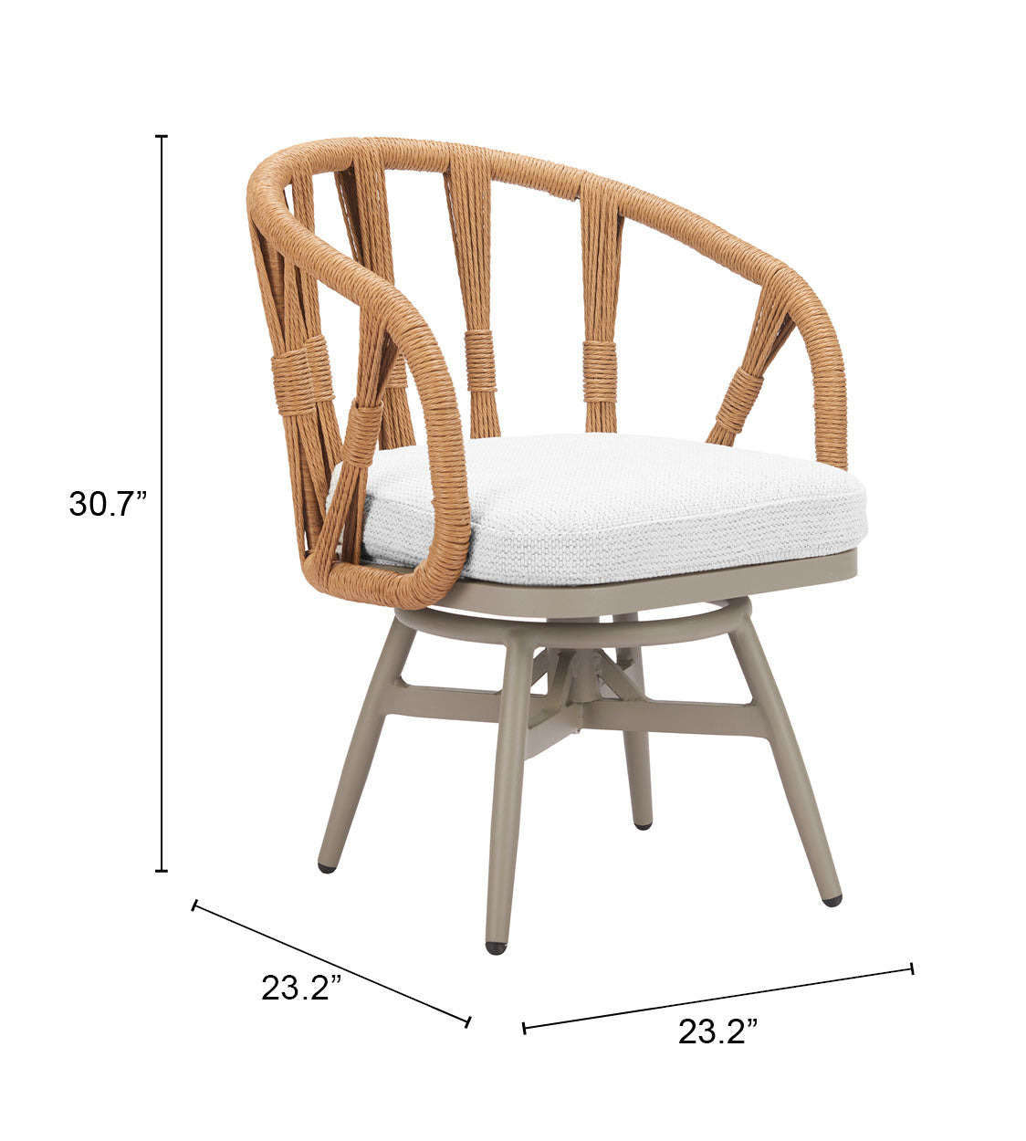 Zuo Modern Safal Swivel Dining Chair
