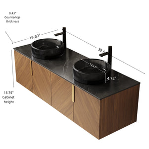 ARAI 60" Bathroom Vanity & Sink