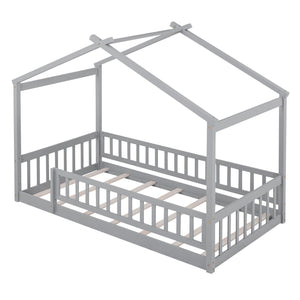 Bed House Bed Frame With Fence
