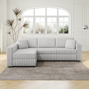 106.3" Soft L-shaped 4-Person Sofa